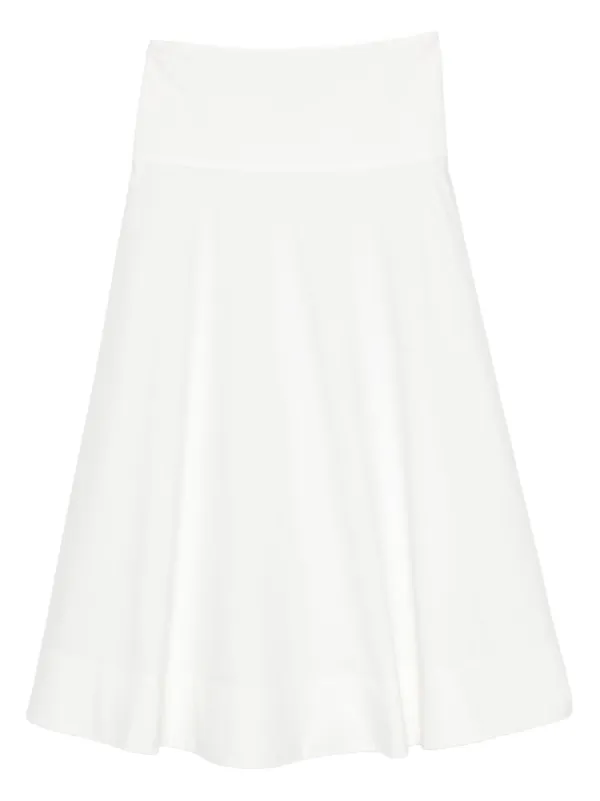 St. Agni Panel Maxi Skirt in White