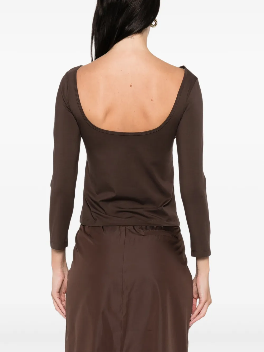 St. Agni T-shirt met lange mouwen Bruin