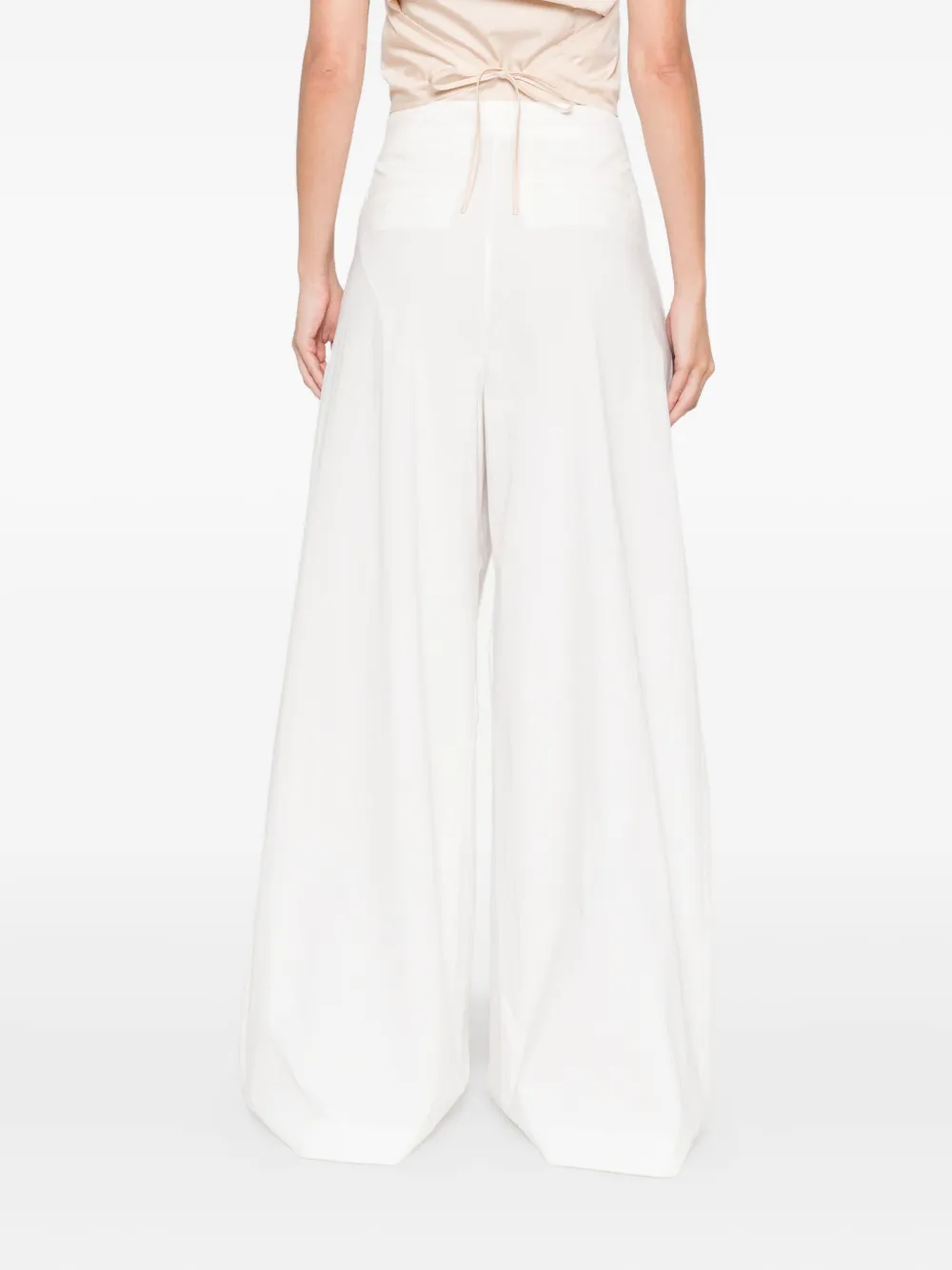 St Agni Belted Trousers In White