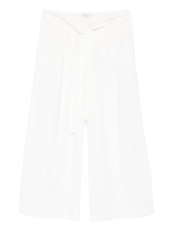 St. Agni Adjustable Palazzo Pants in White