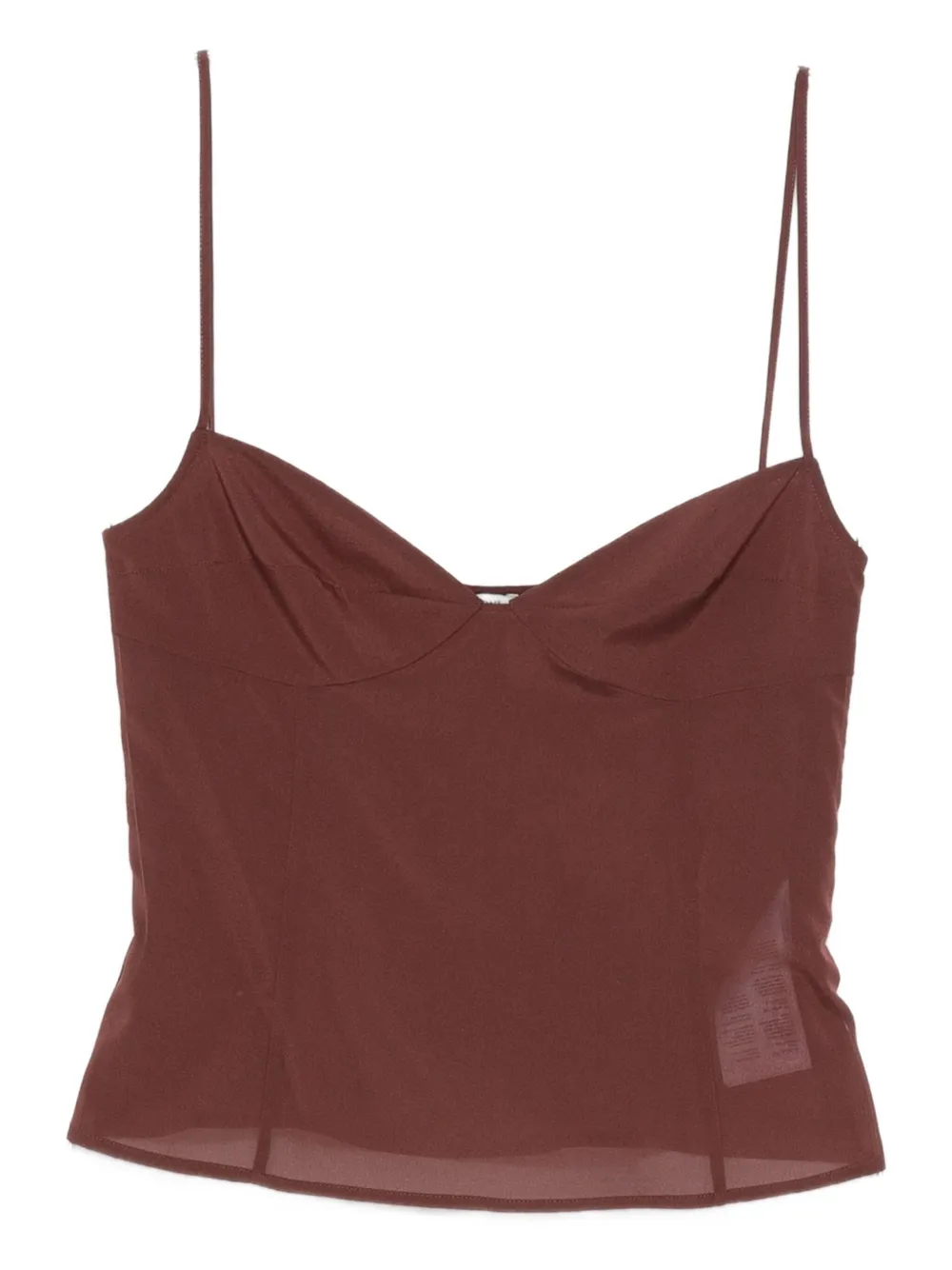 St. Agni strapless top - Marrone
