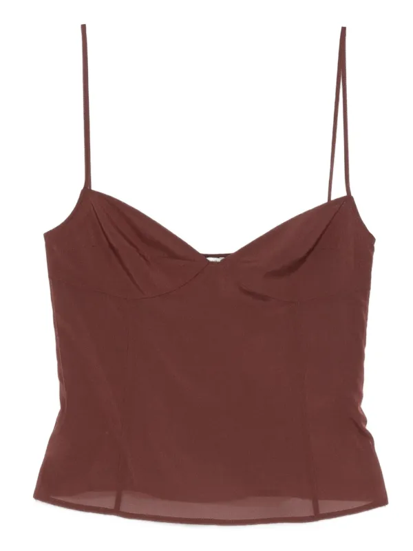 St. Agni Silk Cami - Liqueur in Brown
