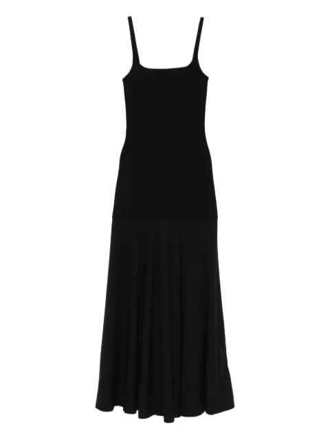 St. Agni sheer circle hem maxi dress