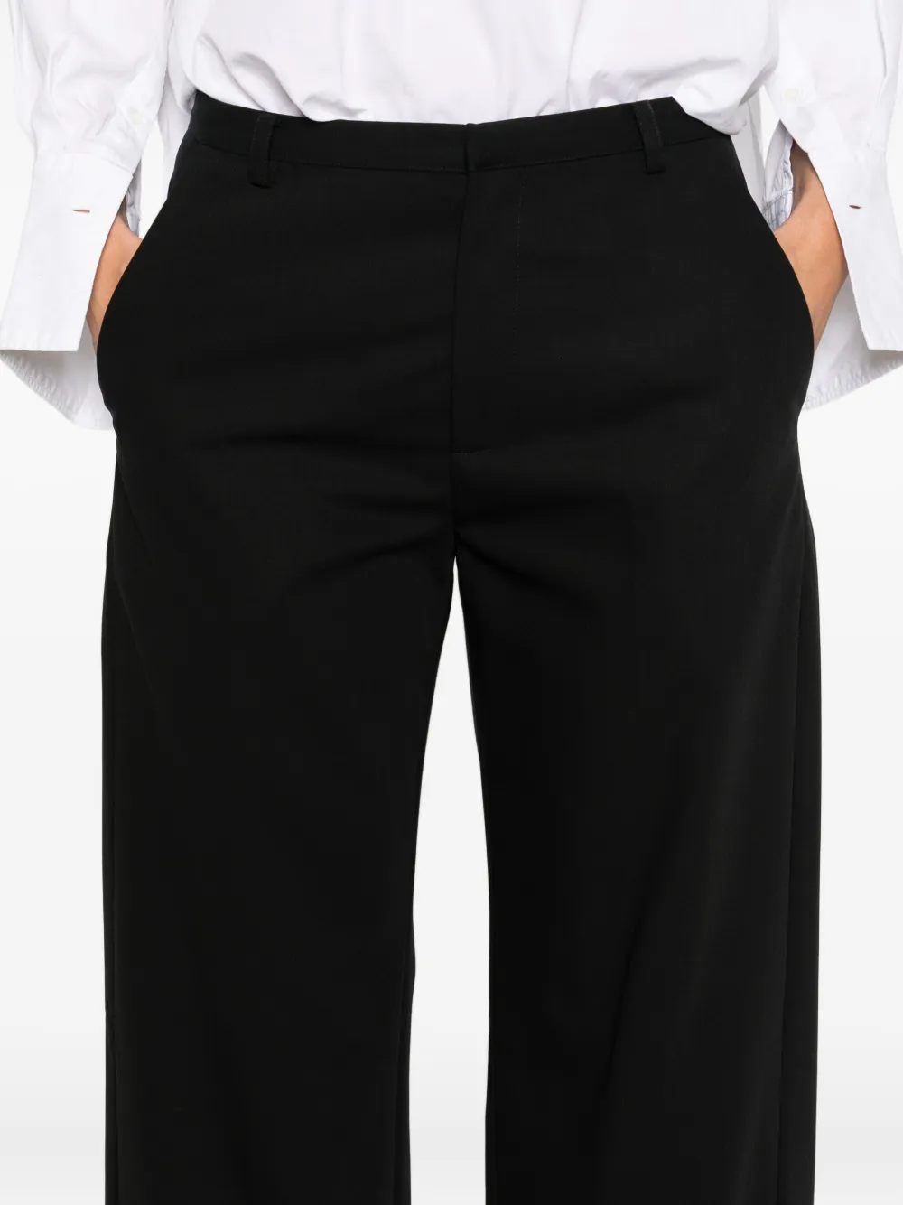 St Agni Belt-loops Trousers In Black