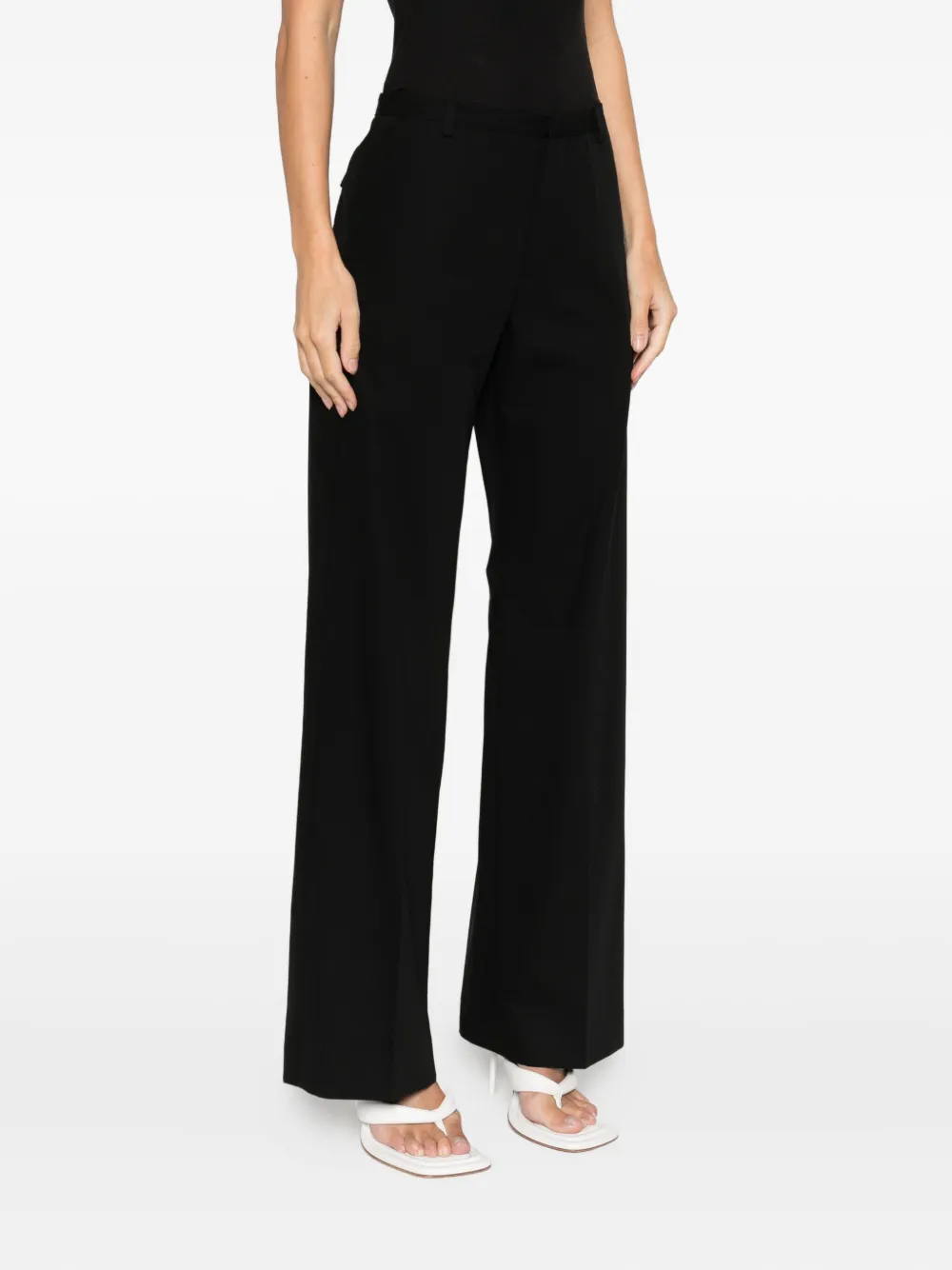 St Agni Belt-loops Trousers In Black