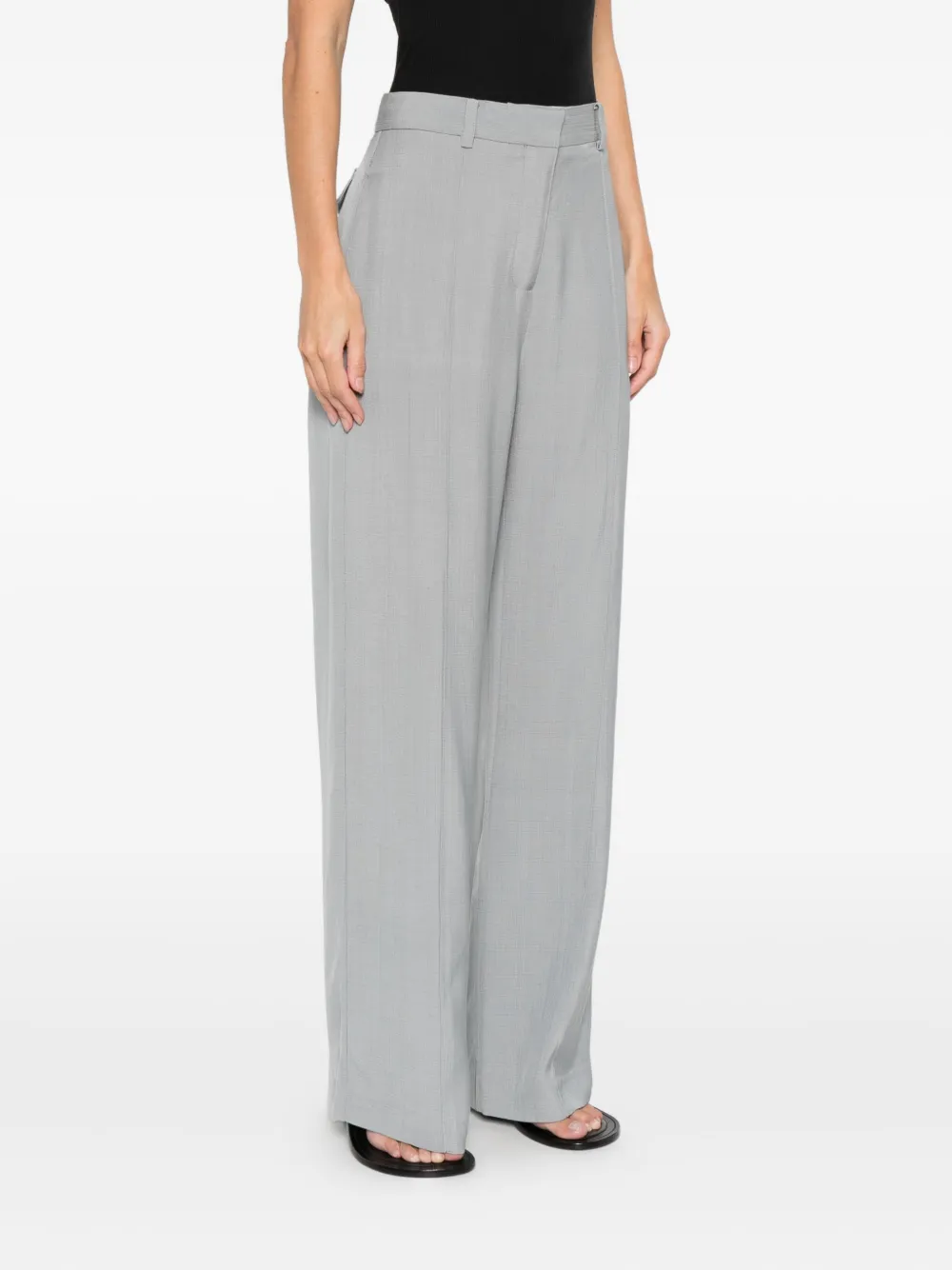 St Agni Belt-loops Trousers In Gray