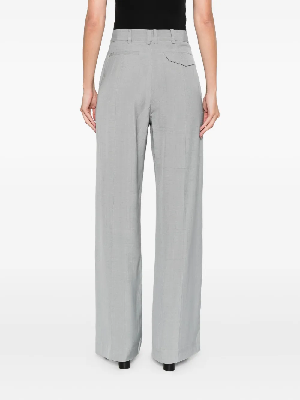 St Agni Belt-loops Trousers In Gray