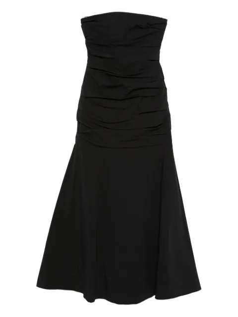 St. Agni gathered strapless maxi dress