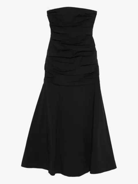 St. Agni gathered strapless maxi dress