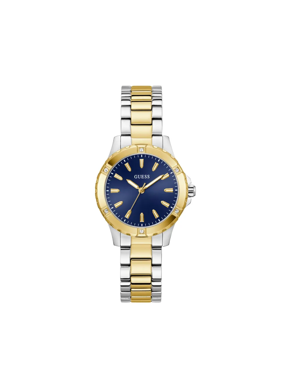 GUESS USA Modello in acciaio inossidabile con cristalli 38mm - Blu