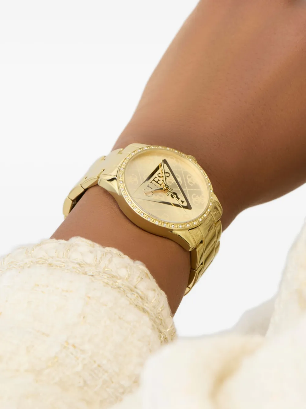 GUESS USA Quartz 38mm met kristallen - Goud