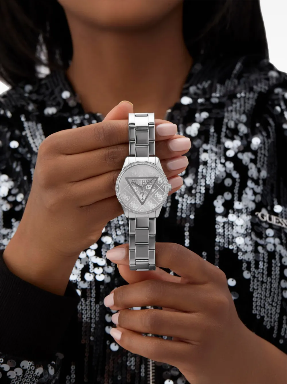 Guess Usa Roxy 38mm In Metallic