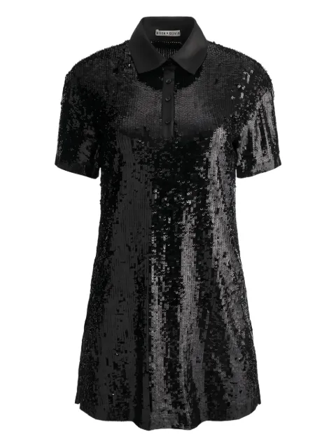 alice + olivia vestido corto bordado con lentejuelas