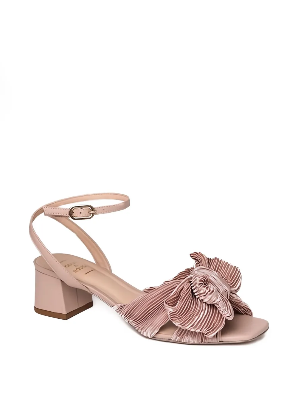 Gold & Rouge 45 mm Sunflower sandalen met plooien Roze