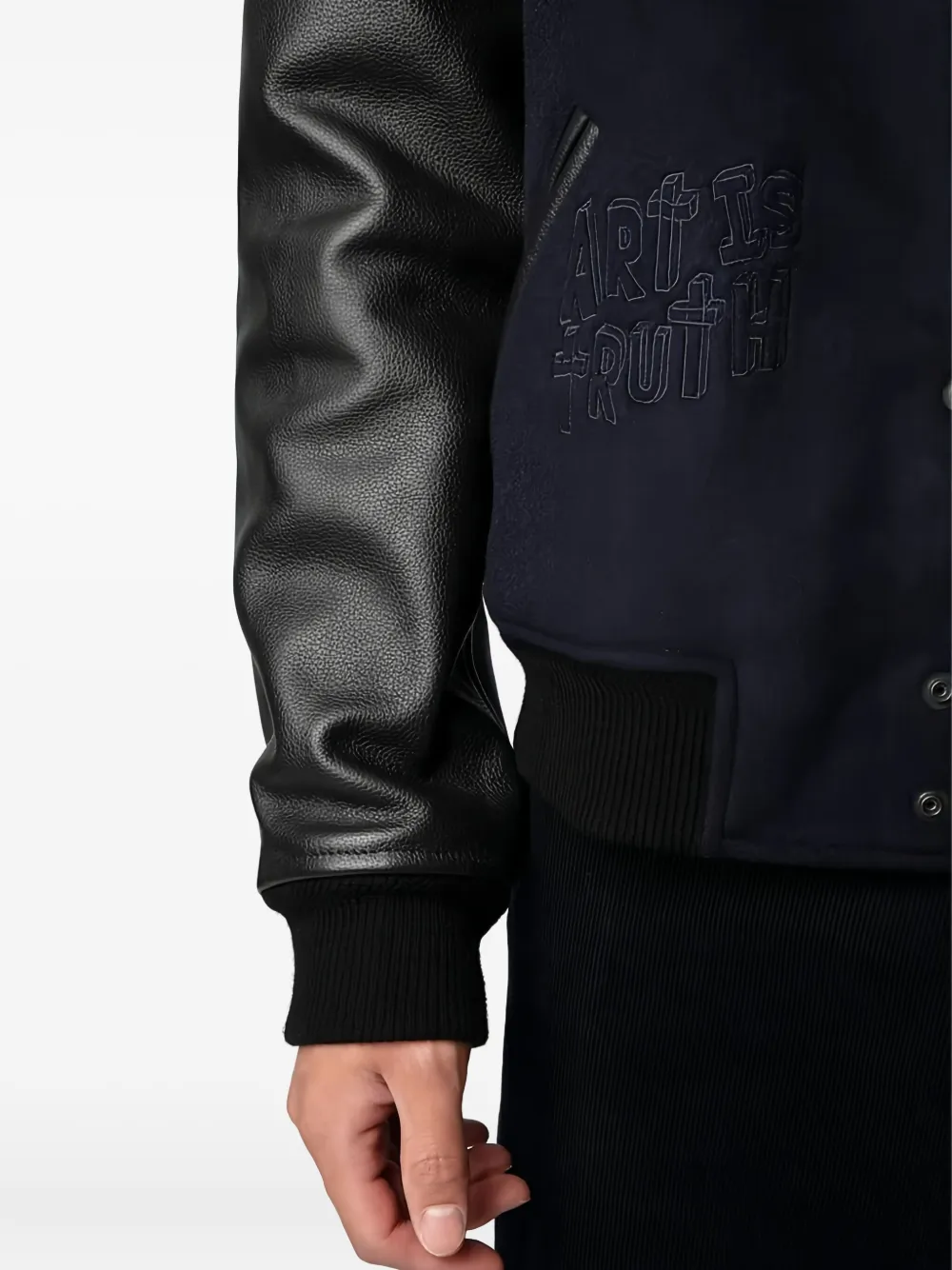 Zadig & Voltaire Graphic-motif Bomber Jacket In Black