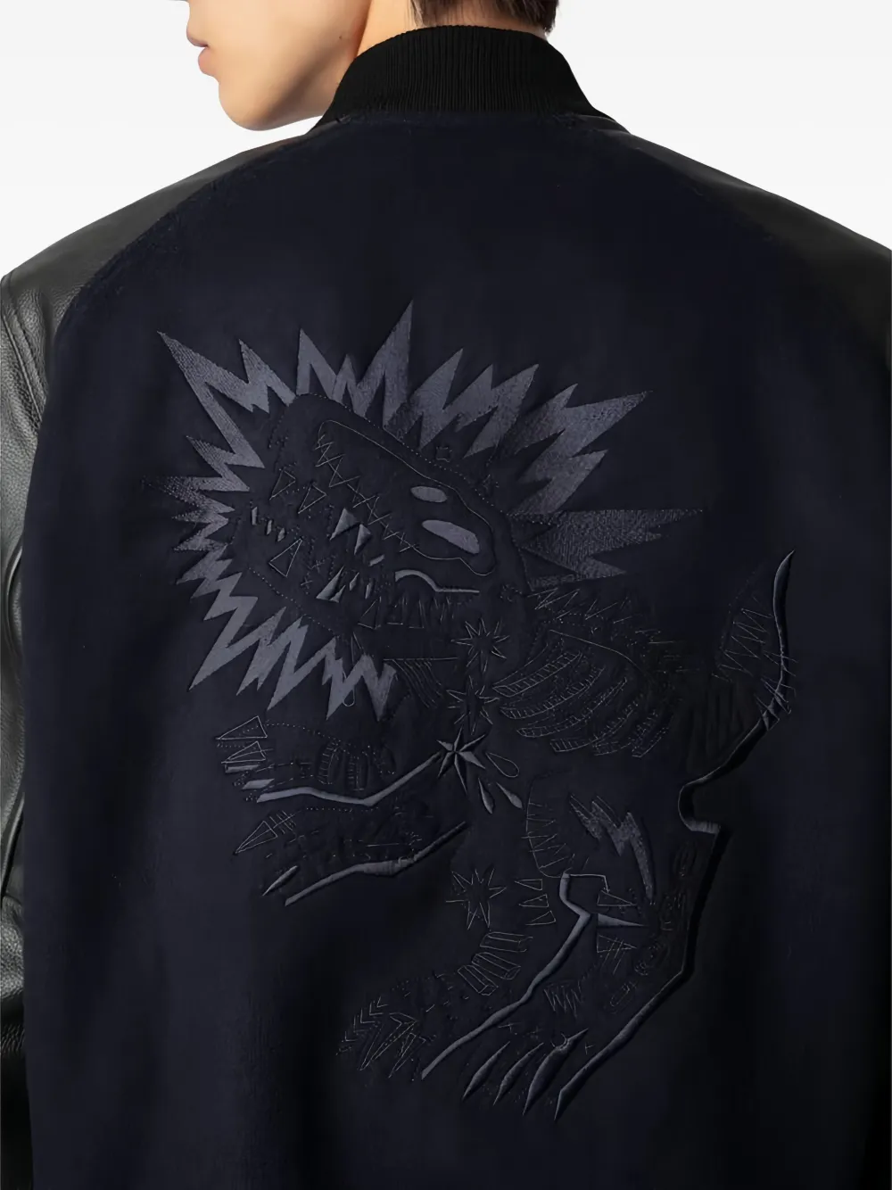 Zadig & Voltaire Graphic-motif Bomber Jacket In Black