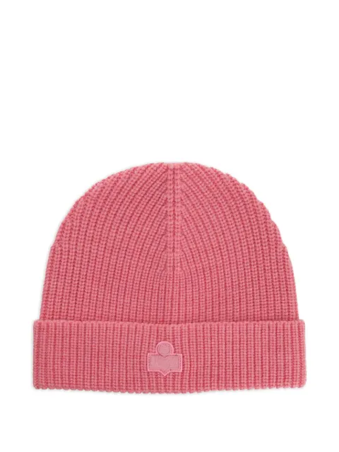 ISABEL MARANT ribbed-knit logo beanie