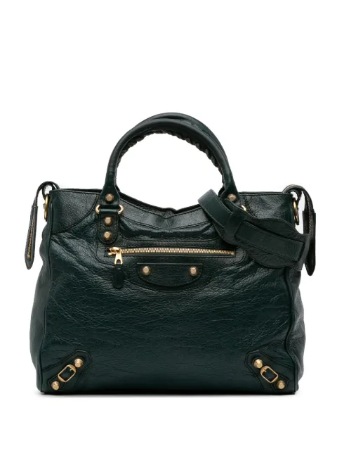 Balenciaga Pre-Owned 2015 Lambskin Motocross Velo Giant 12 satchel