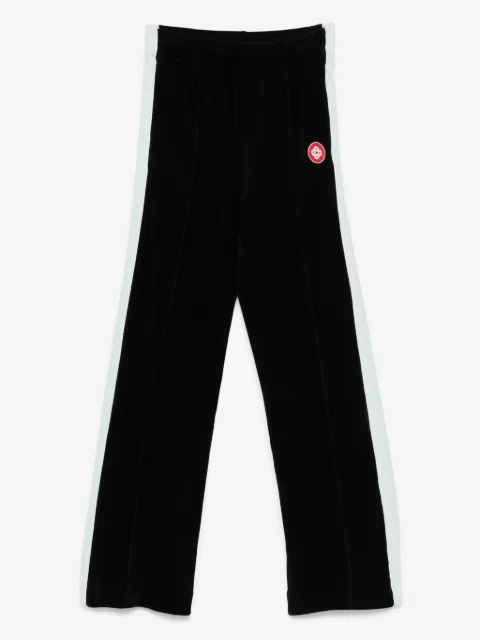 Casablanca side-stripe velour trousers