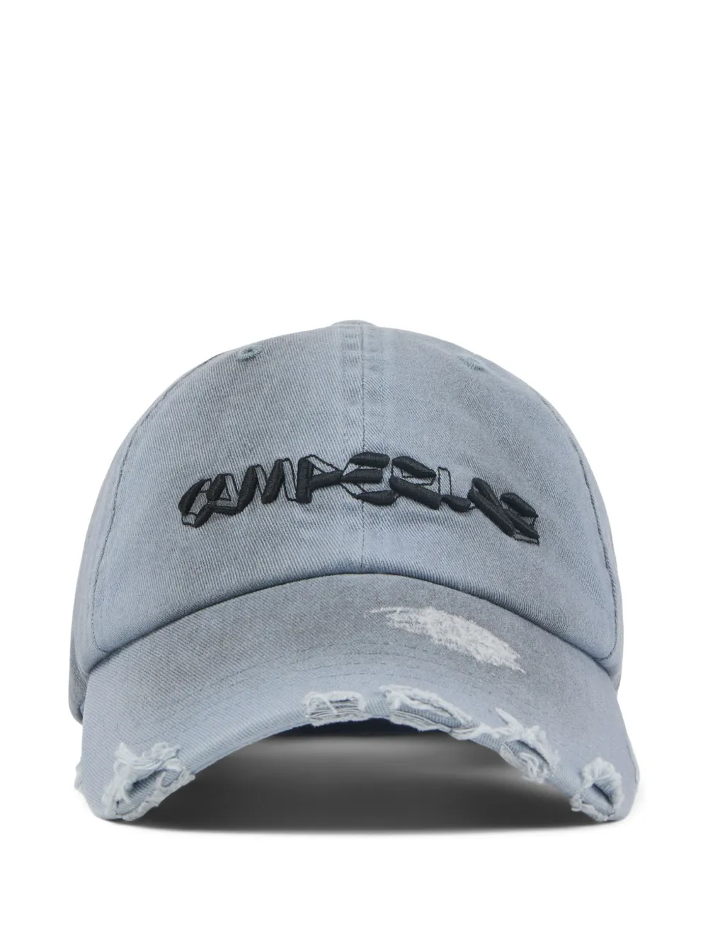 distressed-effect baseball cap