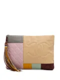 CHANEL Pre-Owned 2016-2017 Medium Lambskin Colorblock Patchwork O Case clutch bag - Multicolour