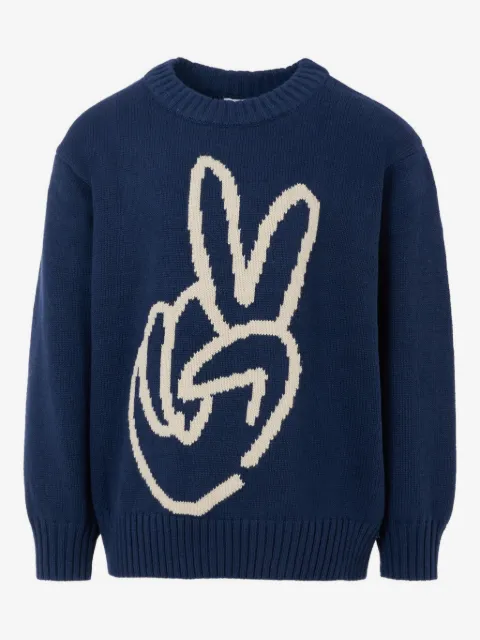 Molo Bello peace-sign cotton sweater