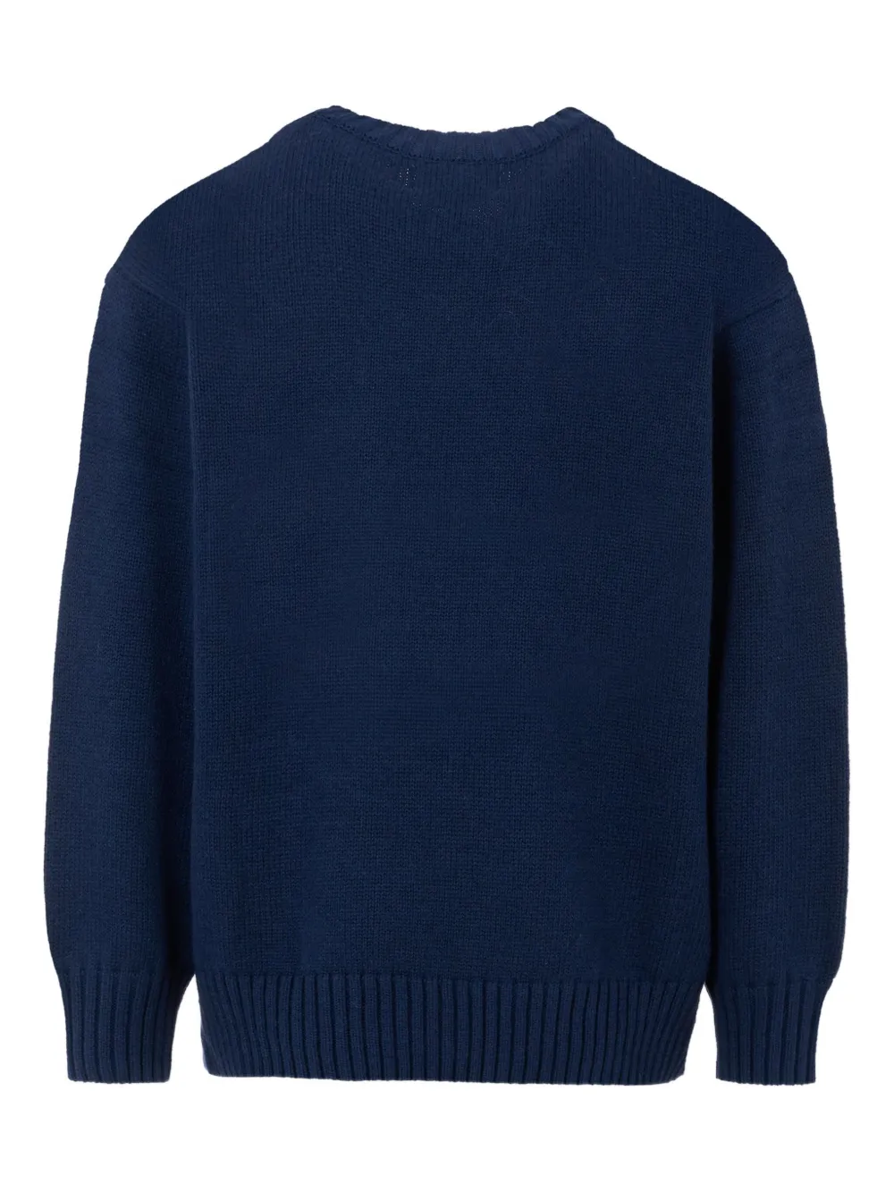 Molo Bello peace-sign cotton sweater Blauw