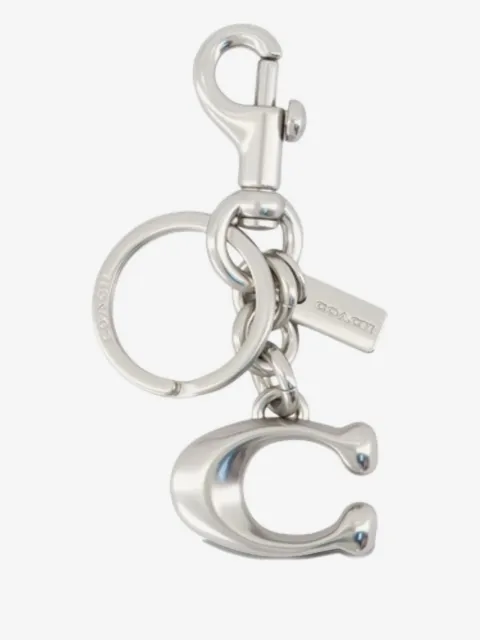 Coach Keyfobs logo-plaque keyring