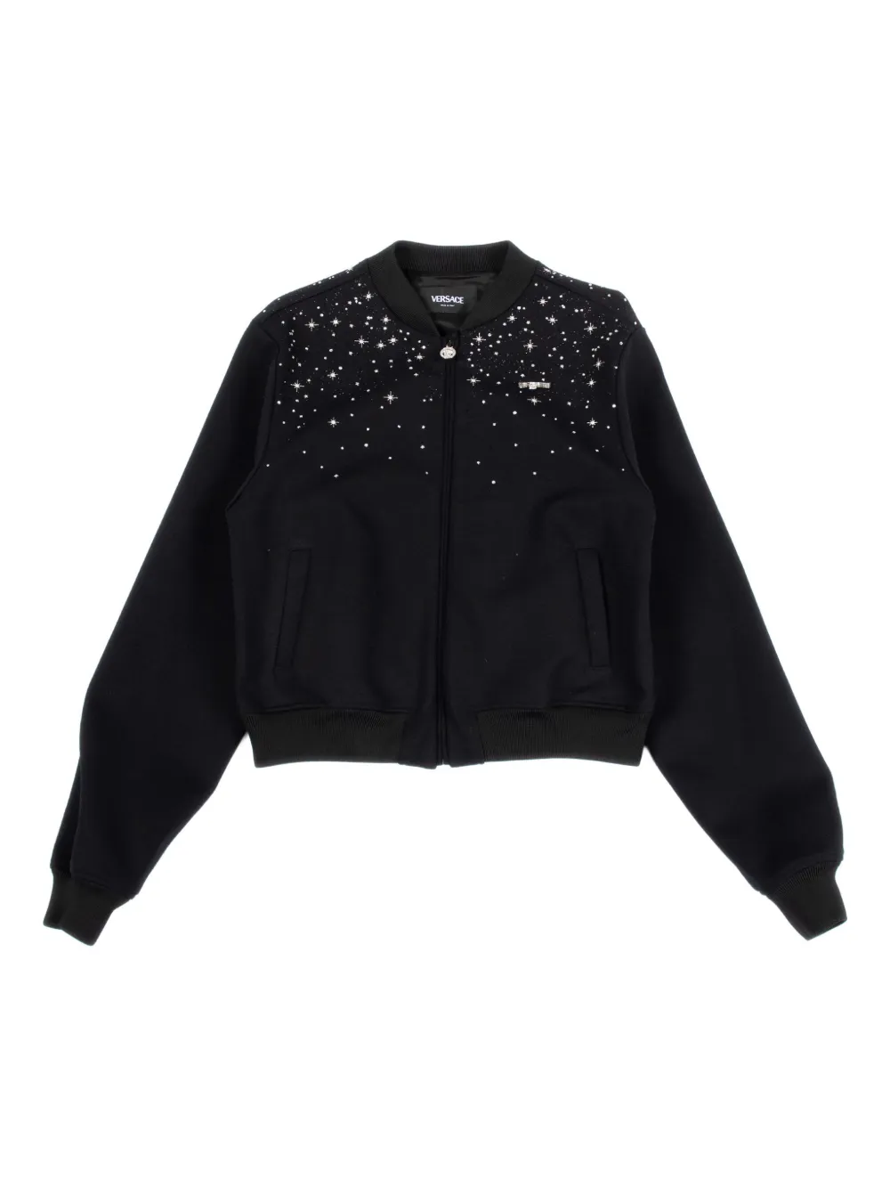 Versace Kids Bomberjack verfraaid met sterren Zwart