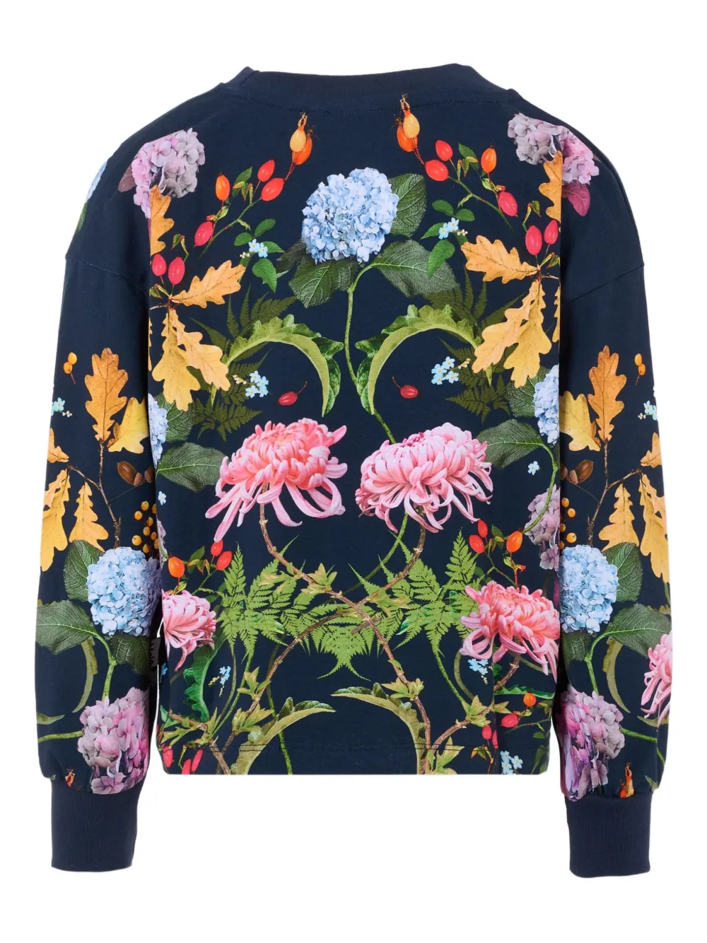 Molo rabbit floral-print sweatshirt Blauw
