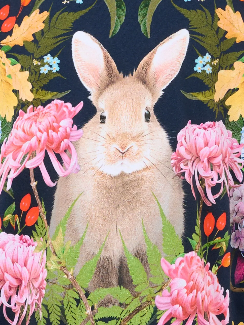 Molo rabbit floral-print sweatshirt Blauw