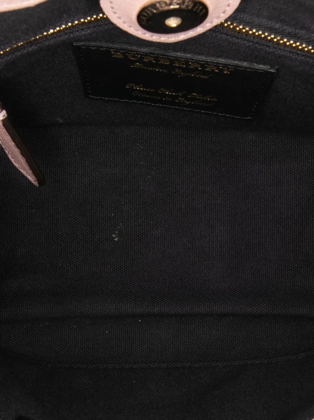 Pre-owned Burberry 2000-2017 Small Leather And House Check Banner Satchel In Pink