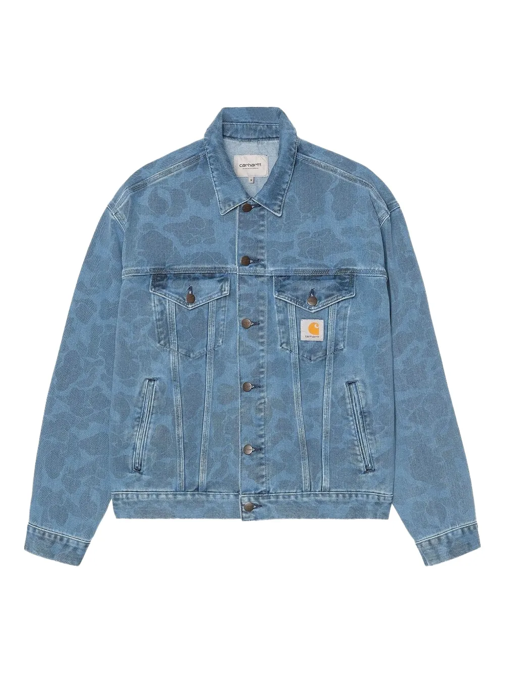 Carhartt WIP Duck Helston denim jack Blauw