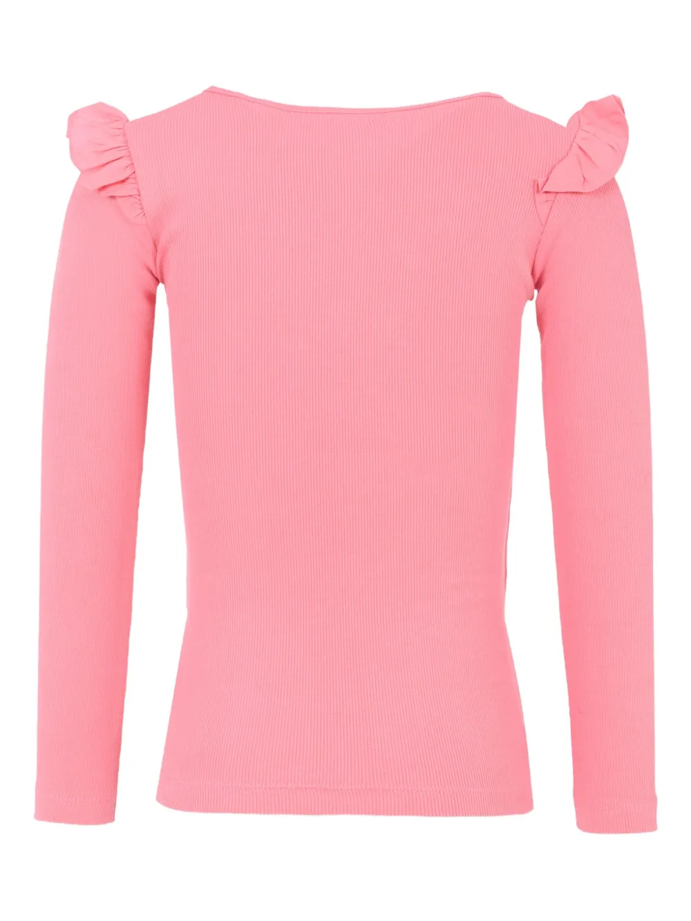 Molo Geribbelde top met ruches Roze