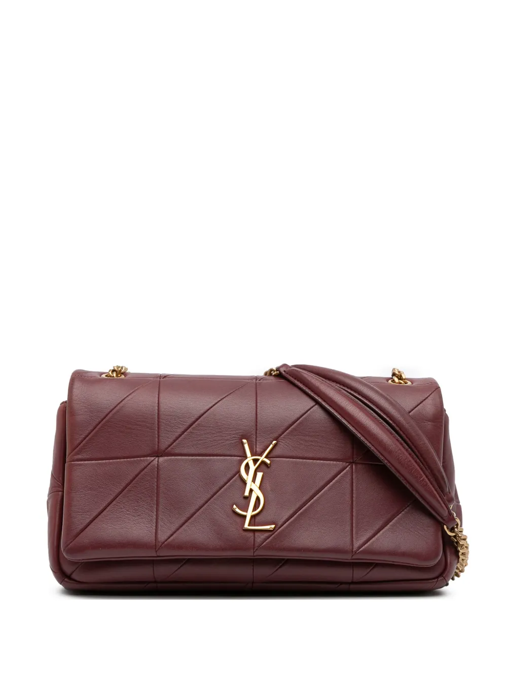 Saint Laurent Pre-Owned 2018 ミディアム ラムスキン ジェイミー パッチワーク ショルダーバッグ - レッド Saint Laurent Pre-Owned 2018 ミディアム ラムスキン ジェイミー パッチワーク ショルダーバッグ - レッド