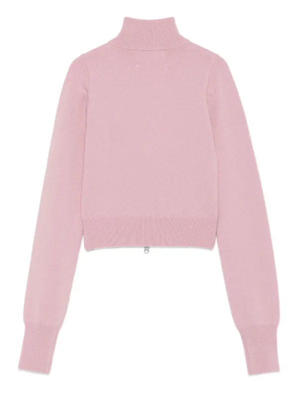 Extreme Cashmere zip-front Cropped Cardigan Pink FARFETCH