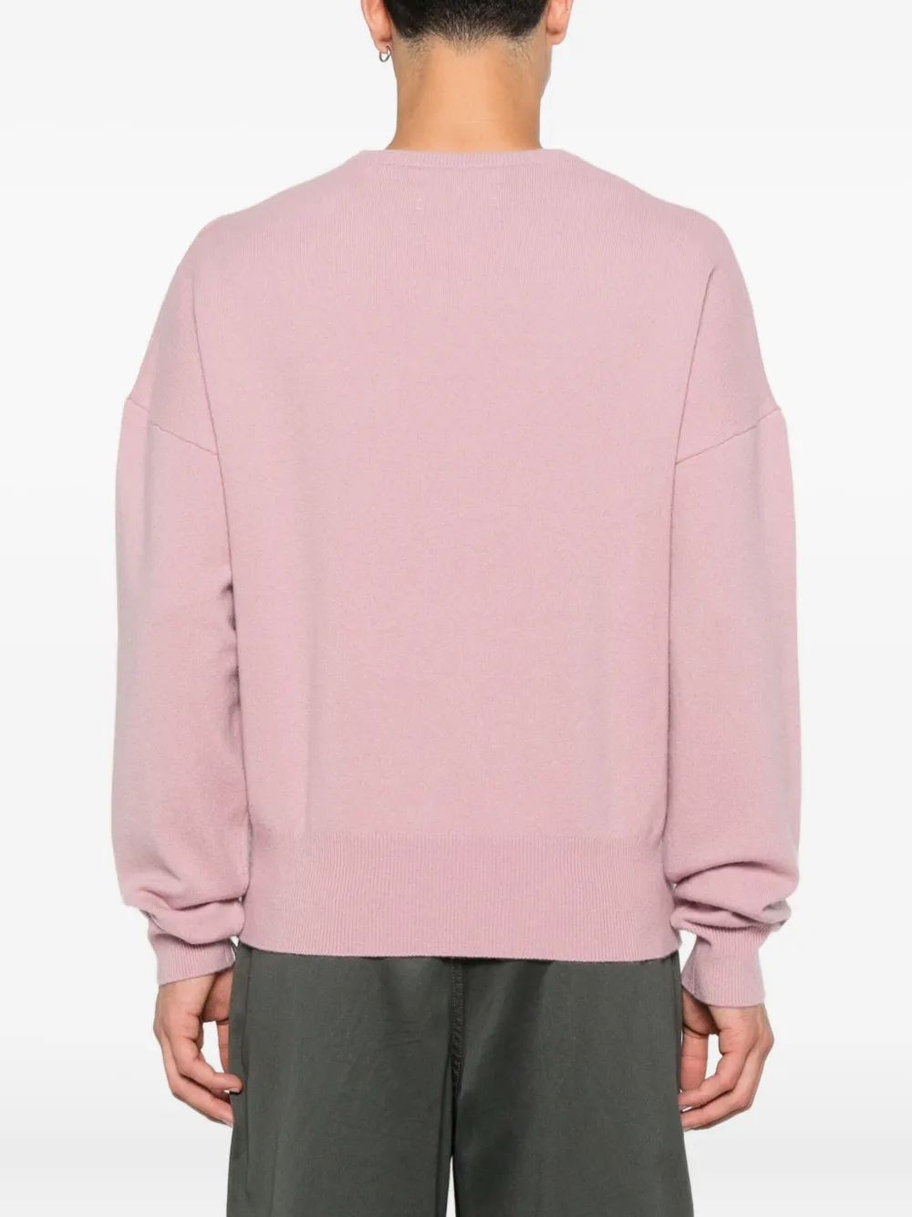 extreme cashmere Kasjmier trui met ronde hals Roze