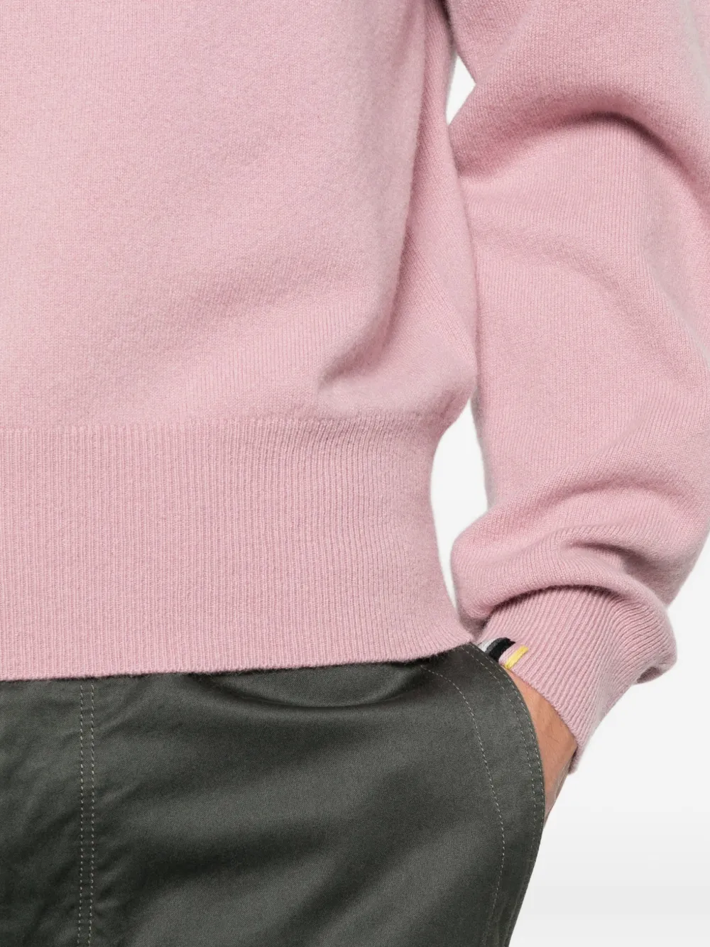 extreme cashmere Kasjmier trui met ronde hals Roze