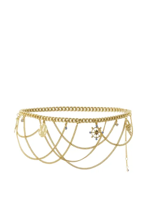 Rabanne chain-embellished metal belt