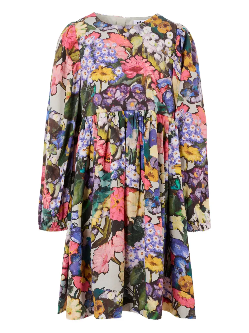 Molo Jurk met bloe print Groen
