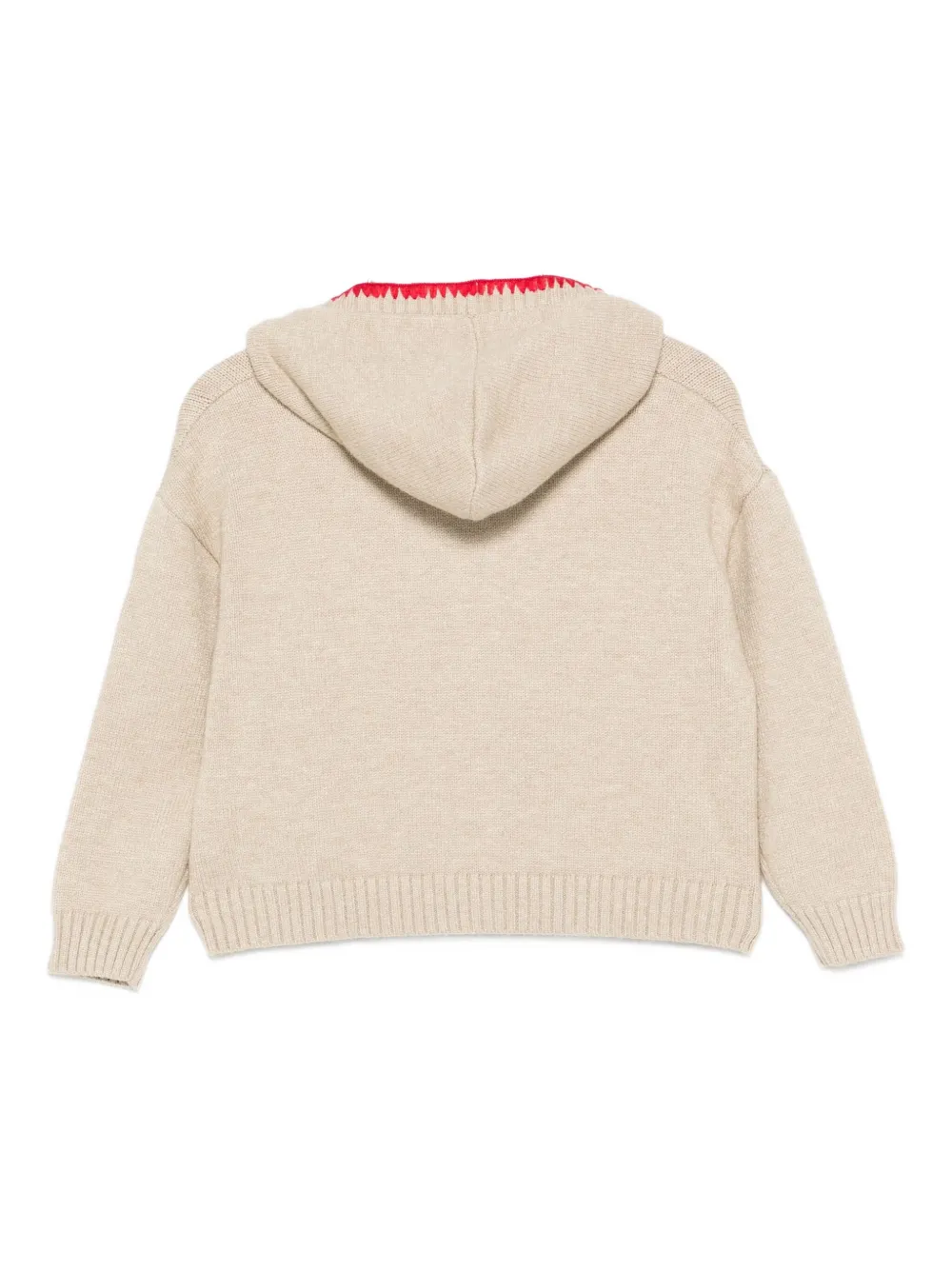 Philosophy Di Lorenzo Serafini Kids Hoodie met borduurwerk Beige