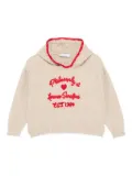 Philosophy Di Lorenzo Serafini Kids embroidered hoodie - Neutrals