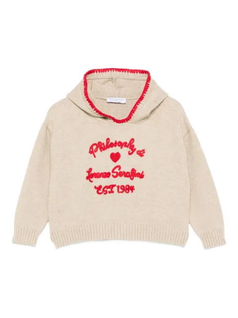 Philosophy Di Lorenzo Serafini Kids 刺绣连帽衫