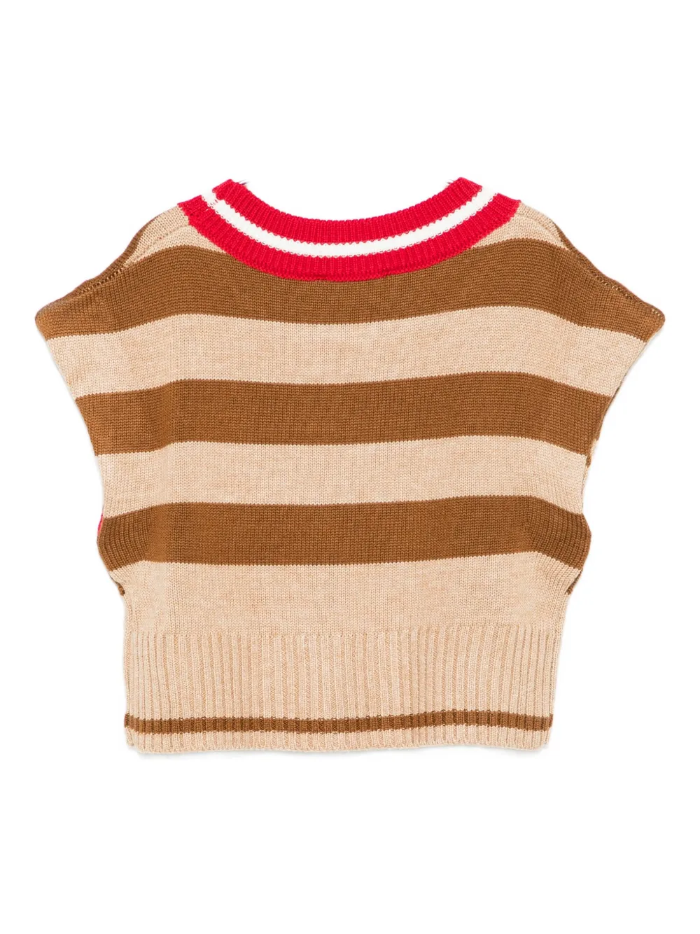 Philosophy Di Lorenzo Serafini Kids striped wool top Bruin