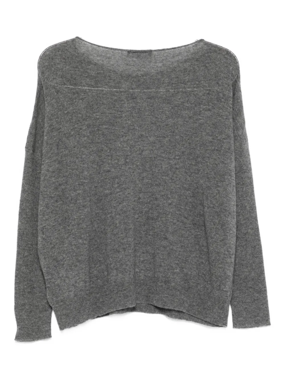 Philo-sofie Boat-neck Cashmere Sweater In Gray