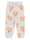 Stella McCartney Kids squirrel-print elasticated track pants - Grey
