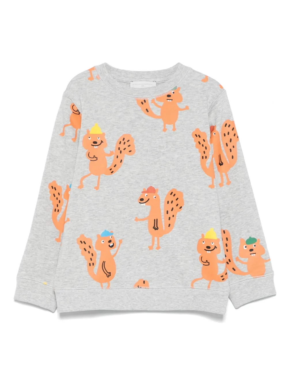 Stella McCartney Kids squirrel-print sweatshirt Grijs