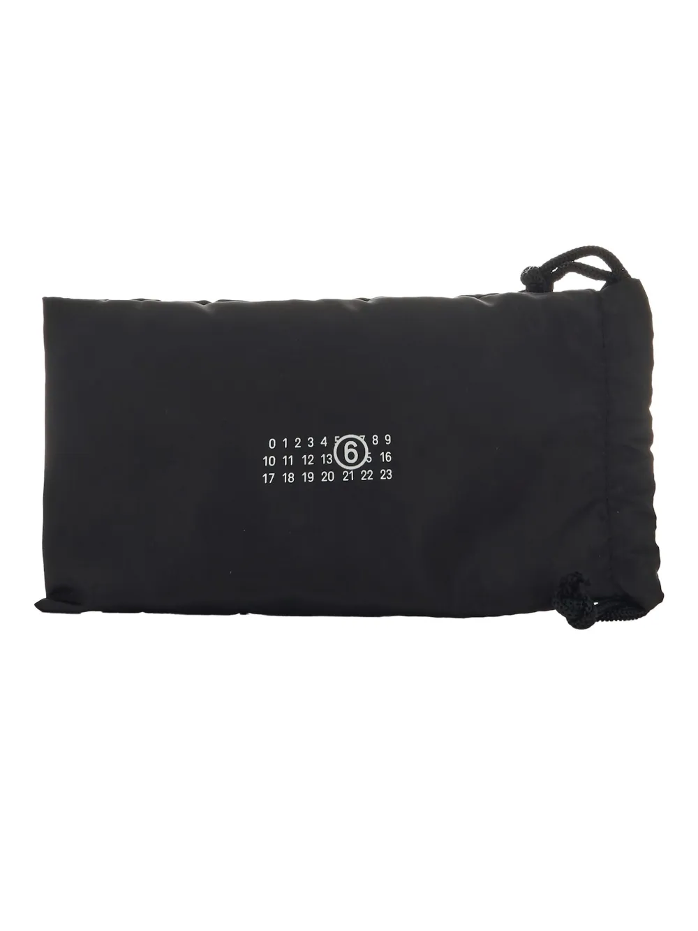MM6 Maison Margiela Zonnebril met schild montuur - NERO