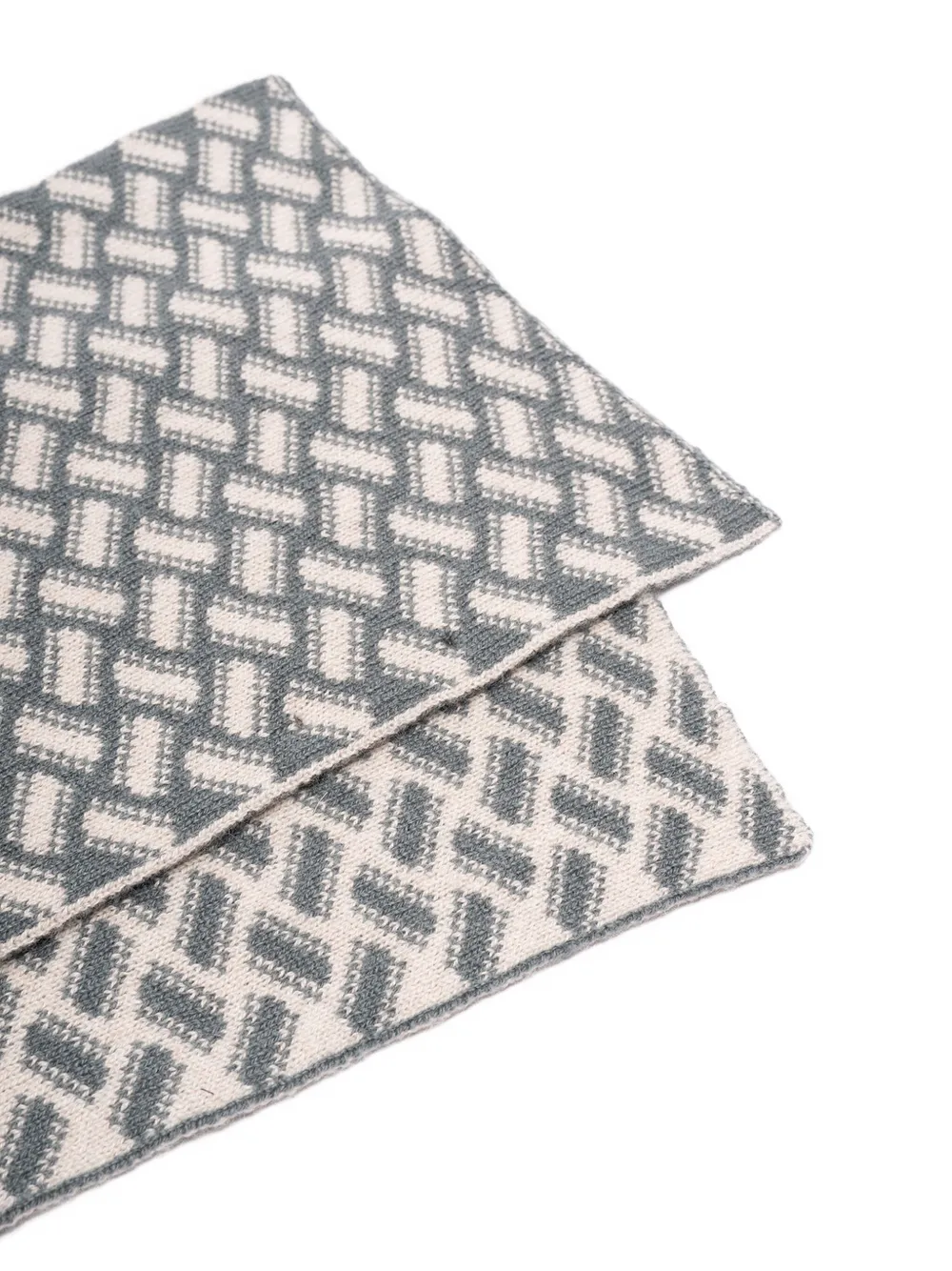 Drumohr geometric-pattern cashmere scarf | Image 2