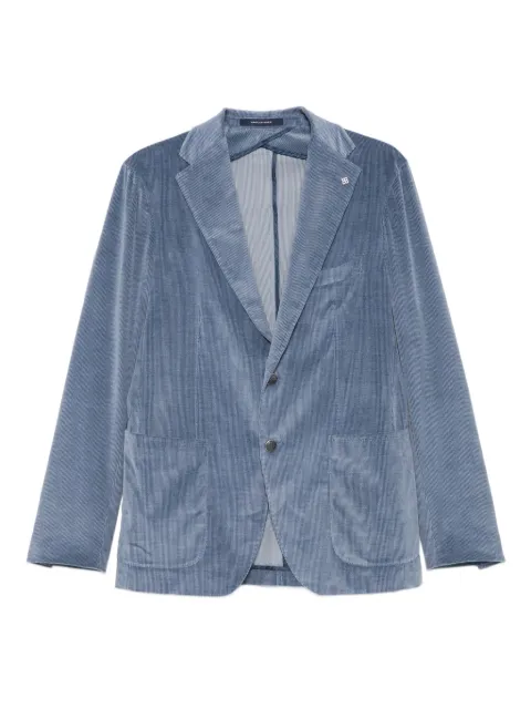 Tagliatore corduroy patch-pocket blazer
